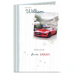 Personalised Card - Sports Car With Love