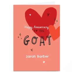 Personalised Card - To The GOAT