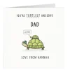 Personalised Card - Turtlely Awesome, Dad