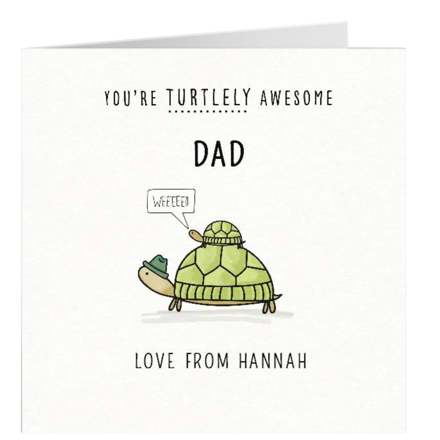 Personalised Card - Turtlely Awesome, Dad