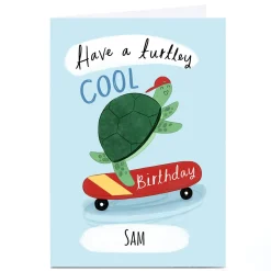 Personalised Chloe Fae Birthday Card - Turtley Cool