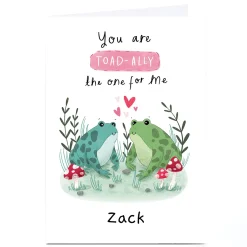 Personalised Chloe Fae Card - Toad-ally The One For Me