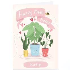 Personalised Chloe Fae New Home Card - Plants