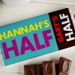 Personalised Chocolate Bar - My Half Your Half