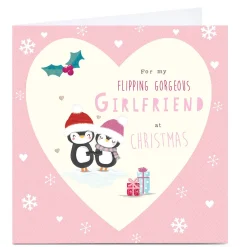 Personalised Christmas Card - Flipping Gorgeous Girlfriend At Christmas