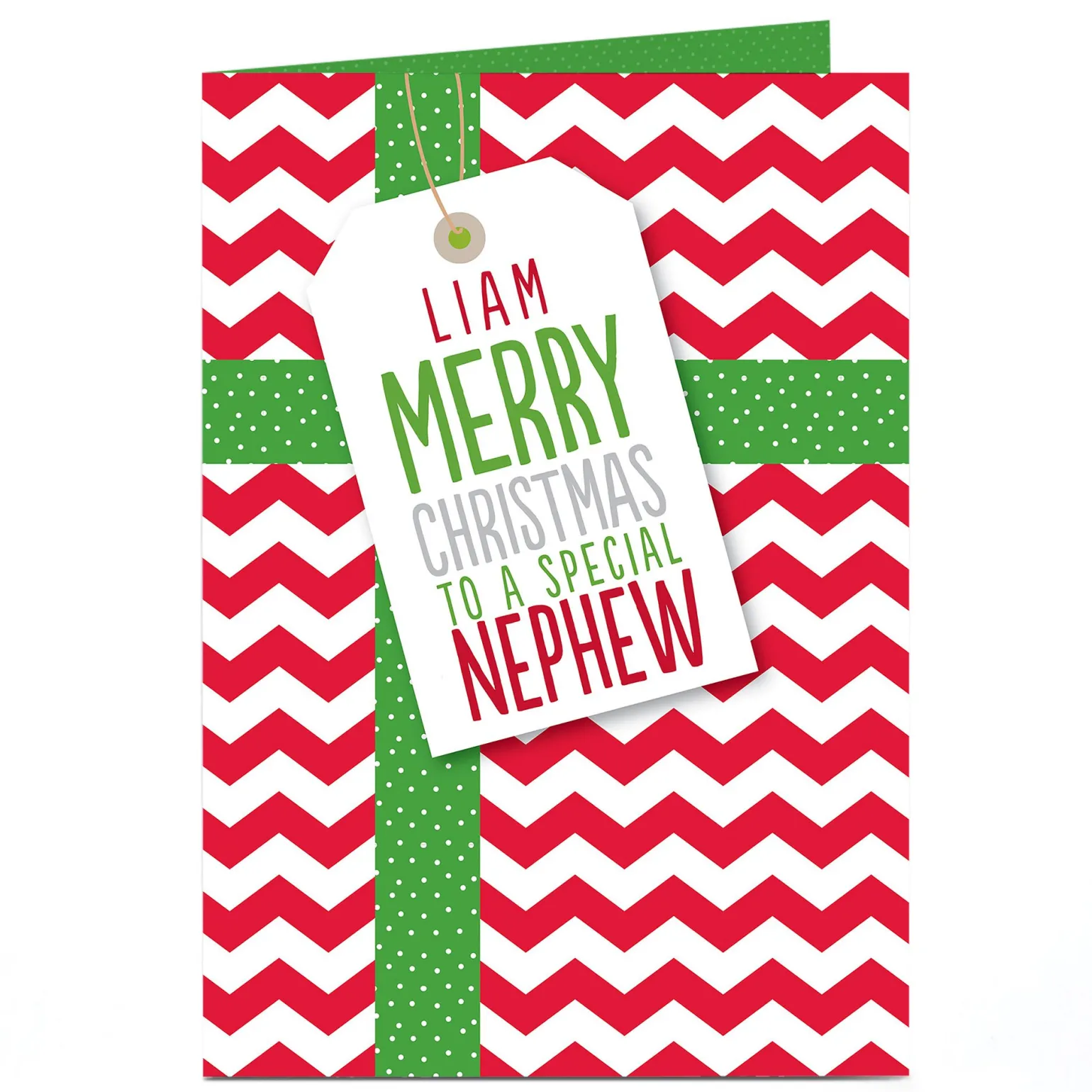 Personalised Christmas Card - Nephew