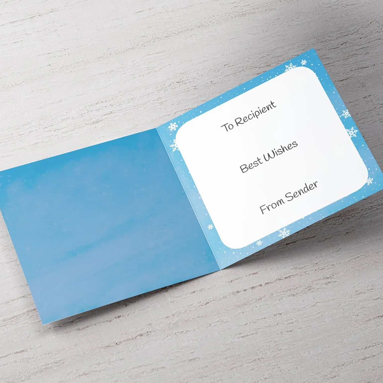 Personalised Christmas Card - Brilliant Grandchildren Snow Scene