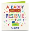 Personalised Christmas Card - Bright Festive Fun, Daddy