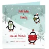 Personalised Christmas Card - Penguins, Special Friends