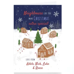 Personalised Christmas Card - Neighbours Like You
