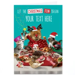 Personalised Christmas Card - Let The Christmas Fun Begin