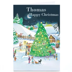 Personalised Christmas Card - Giant Christmas Tree