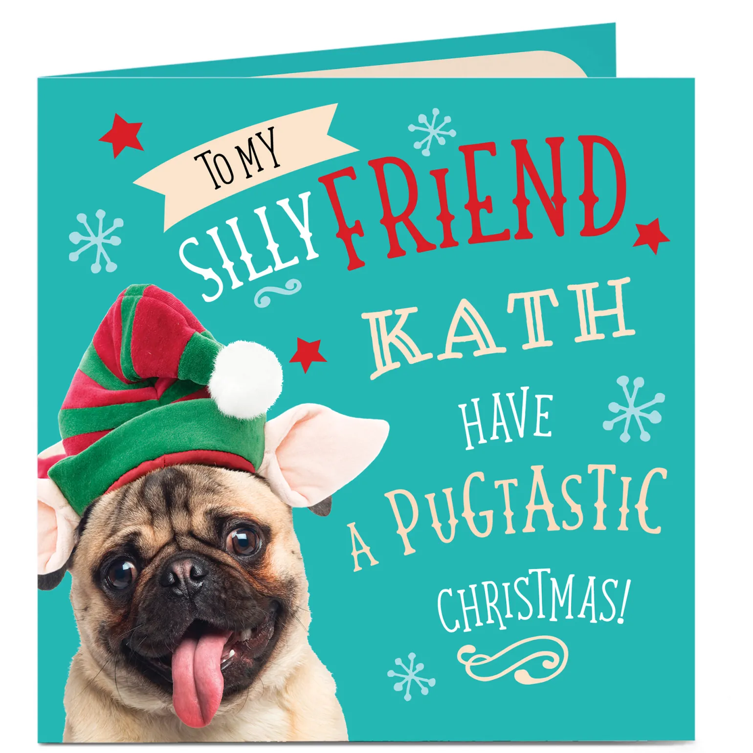 Personalised Christmas Card - To My Silly Friend