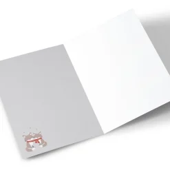 Personalised Christmas Card - Festive Foxes, Any 2 Names