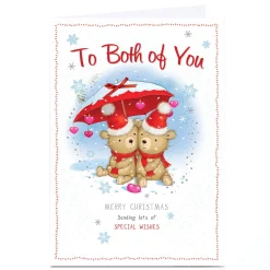 Personalised Christmas Card - To Both Of You Sending Lots Of Special Wishes