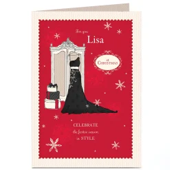 Personalised Christmas Card - Celebrate In Style