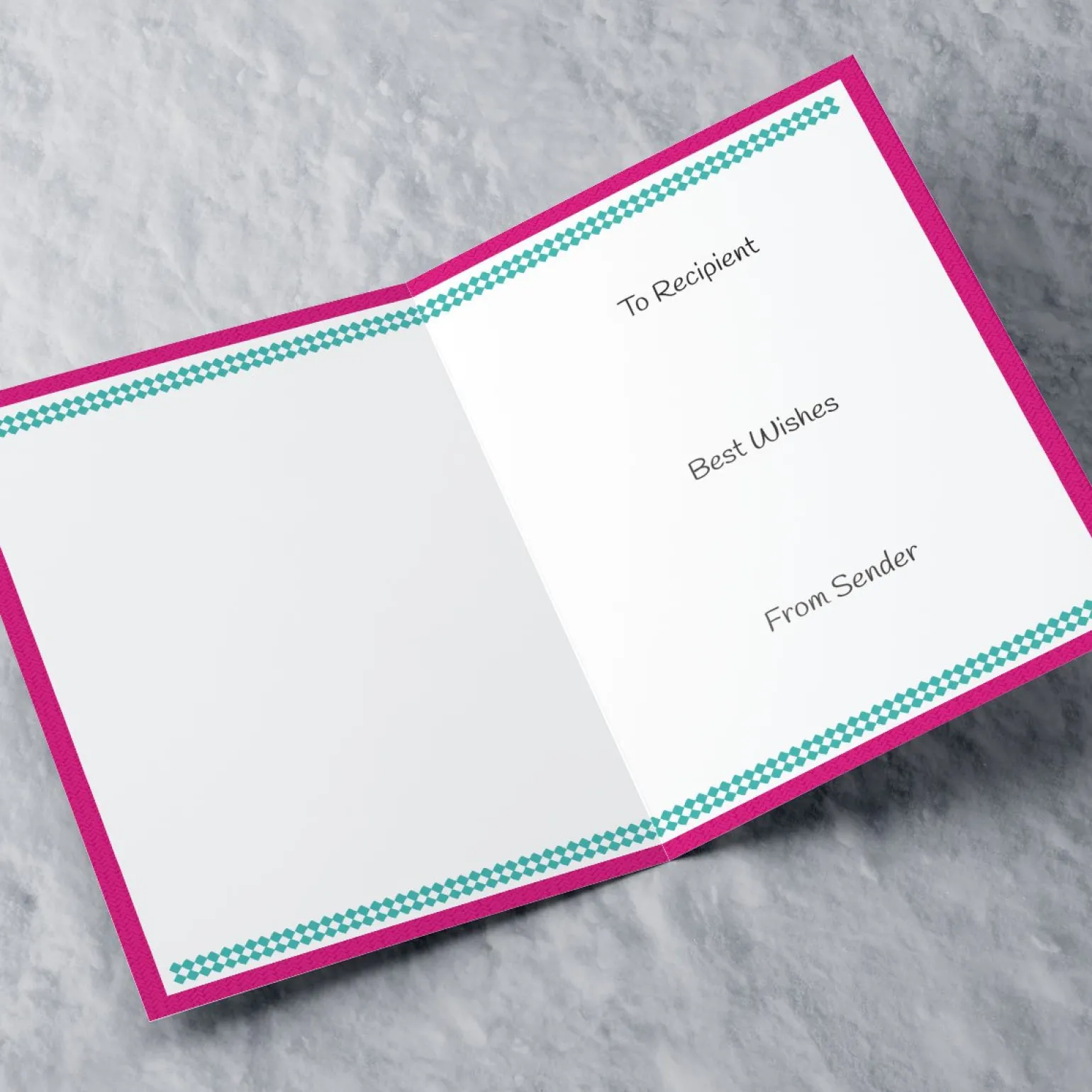 Personalised Christmas Card - Pink Christmas Jumper