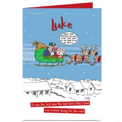 Personalised Christmas Card - Mrs Claus