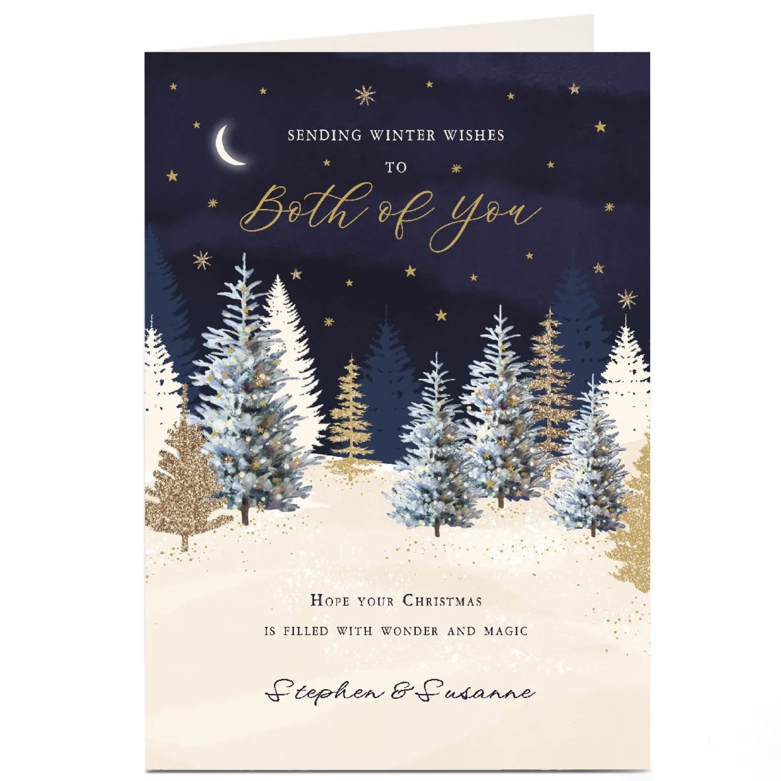 Personalised Christmas Card - Both of You