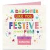 Personalised Christmas Card - Bright Festive Fun, Daughter