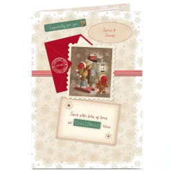 Personalised Christmas Card - Bears