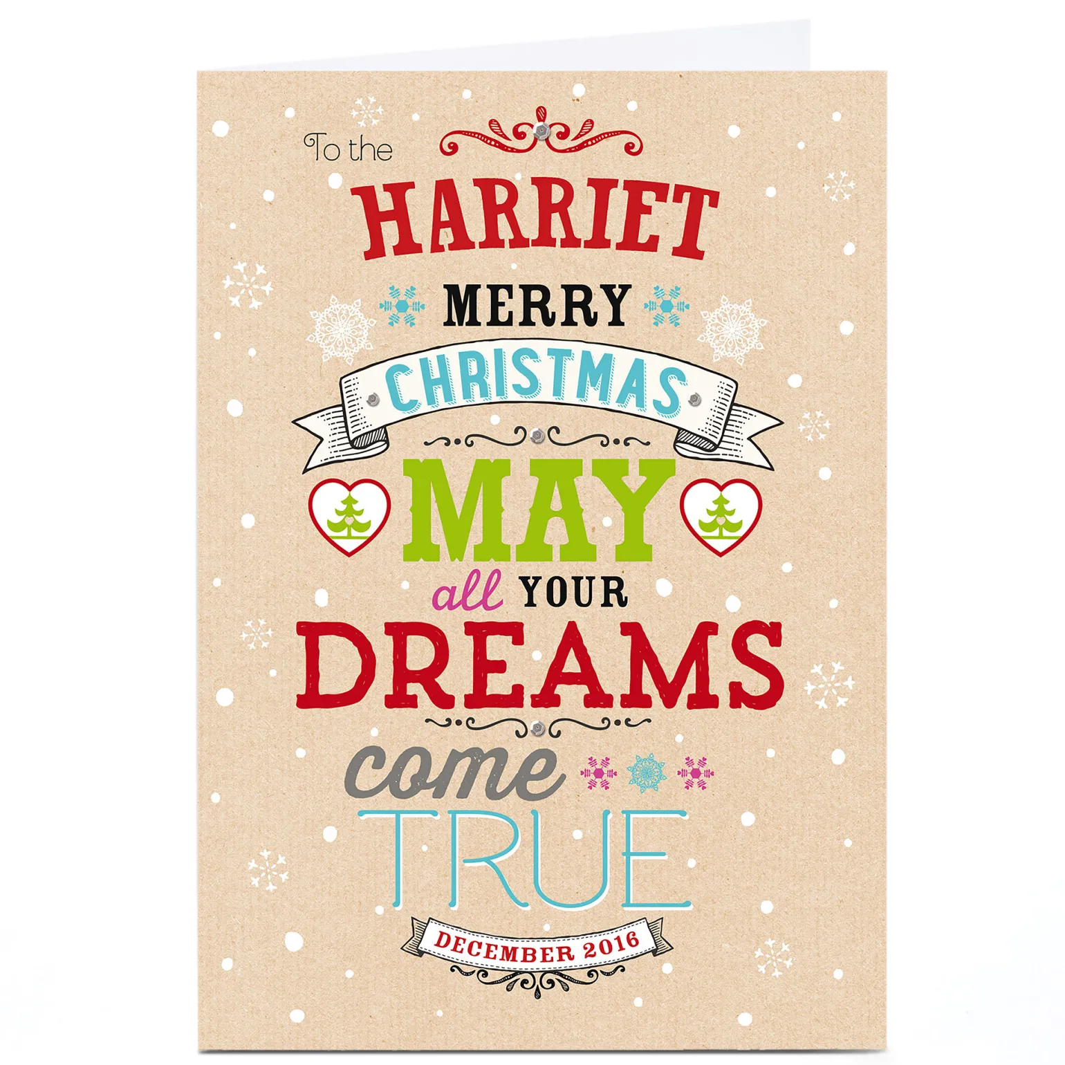 Personalised Christmas Card - Dreams Come True