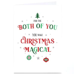 Personalised Christmas Card - Both Of You Make Christmas Magical