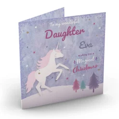 Personalised Christmas Card - Magical Christmas, Daughter