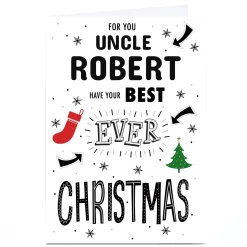 Personalised Christmas Card - Best Ever Christmas