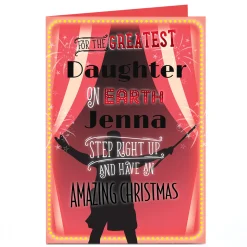 Personalised Christmas Card - The Greatest On Earth, Daughter