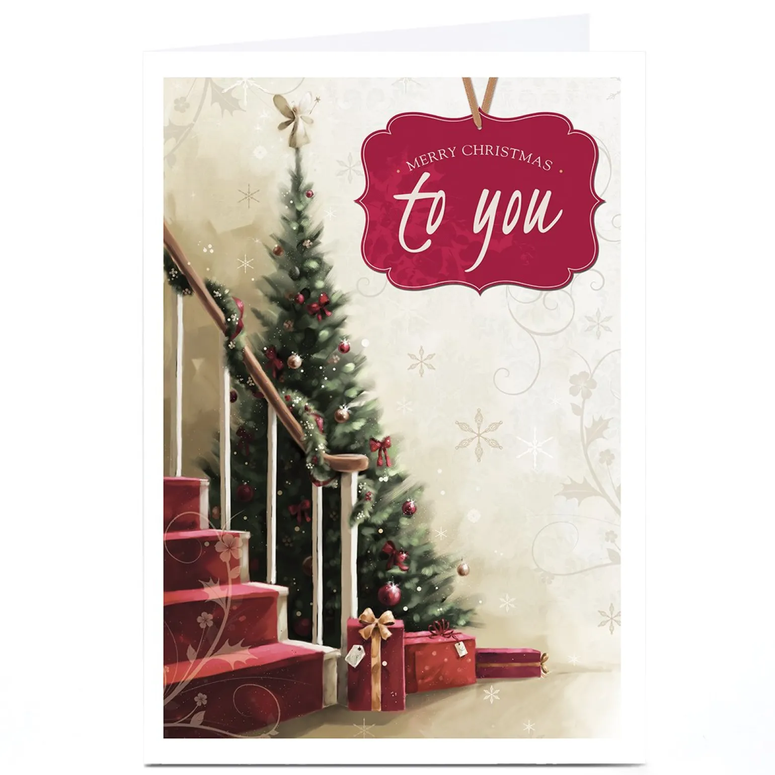 Personalised Christmas Card - To You