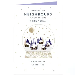 Personalised Christmas Card - A wonderful Christmas