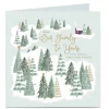 Personalised Christmas Card - From Our Family to Yours, Christmas Trees