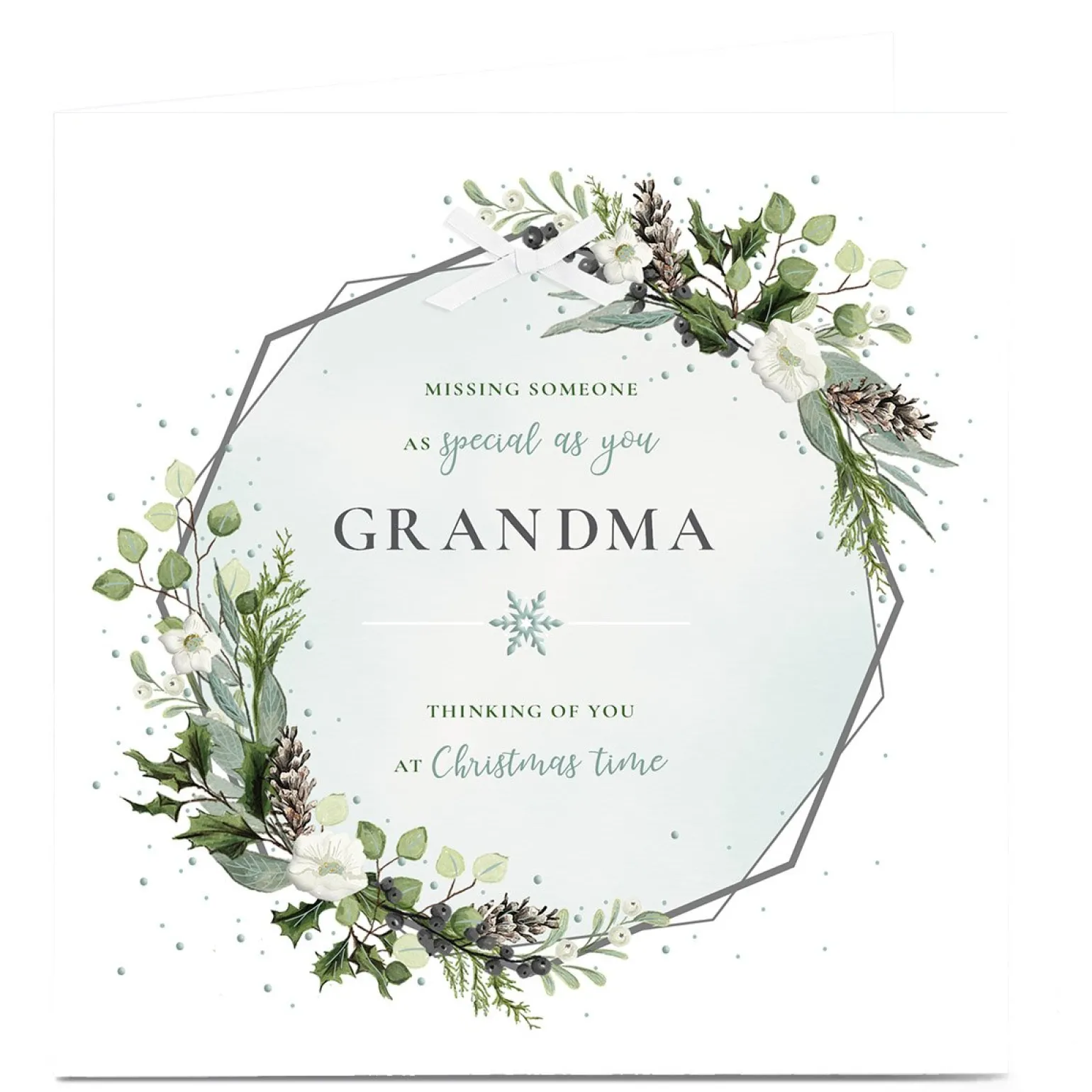 Personalised Christmas Card - Missing Someone