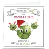 Personalised Christmas Card - A Christmas To Sprout About Dad