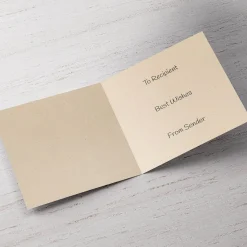 Personalised Christmas Card - Three Festive Mice With Tinsel