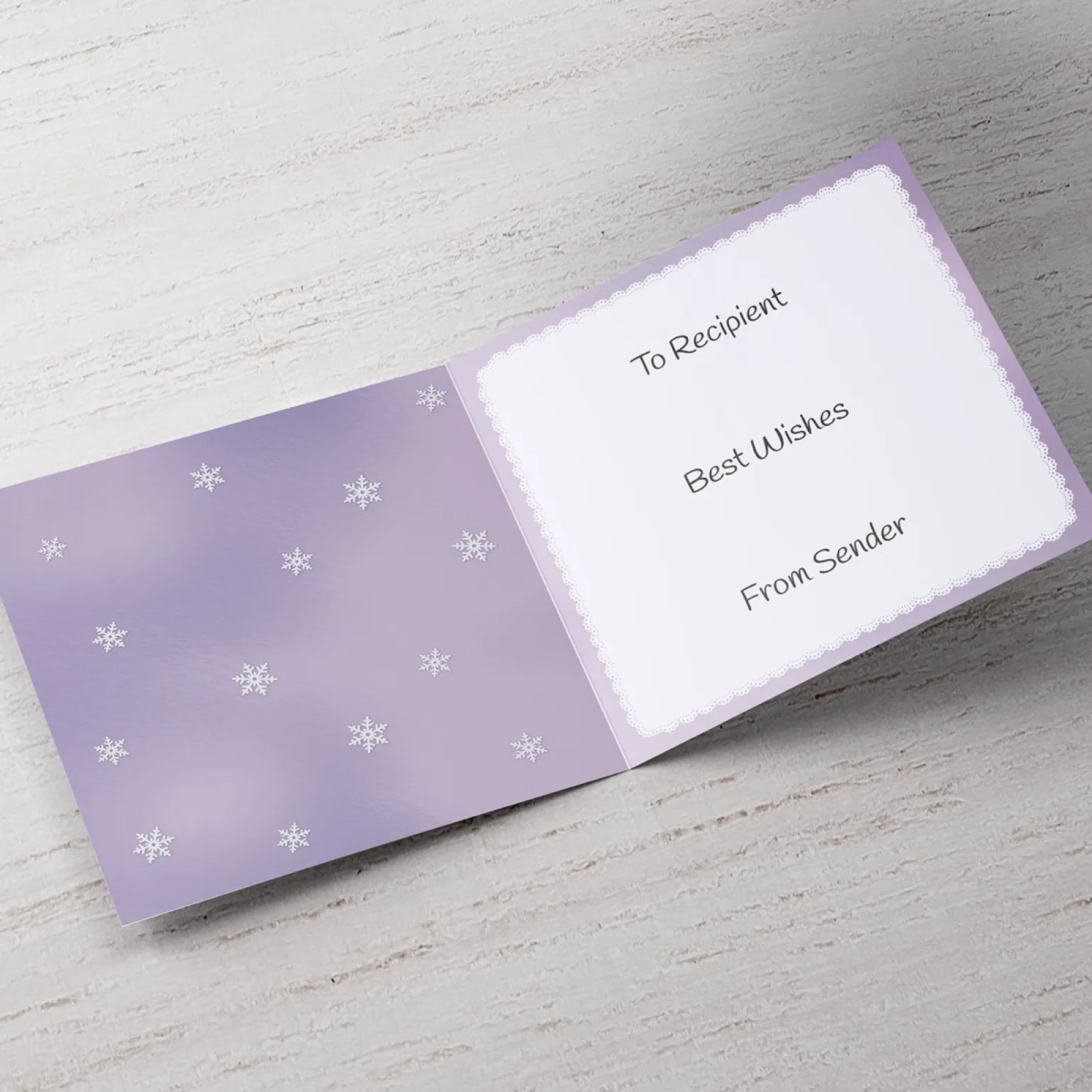 Personalised Christmas Card - Grandma Snowlady