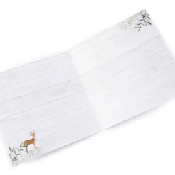 Personalised Christmas Card - Deer & Tree