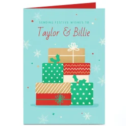 Personalised Christmas Card - Sending Festive Wishes