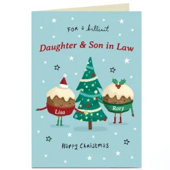Personalised Christmas Card - Brilliant Puddings