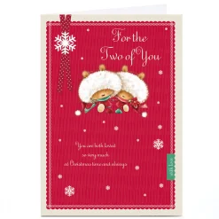 Personalised Christmas Card - Two of You