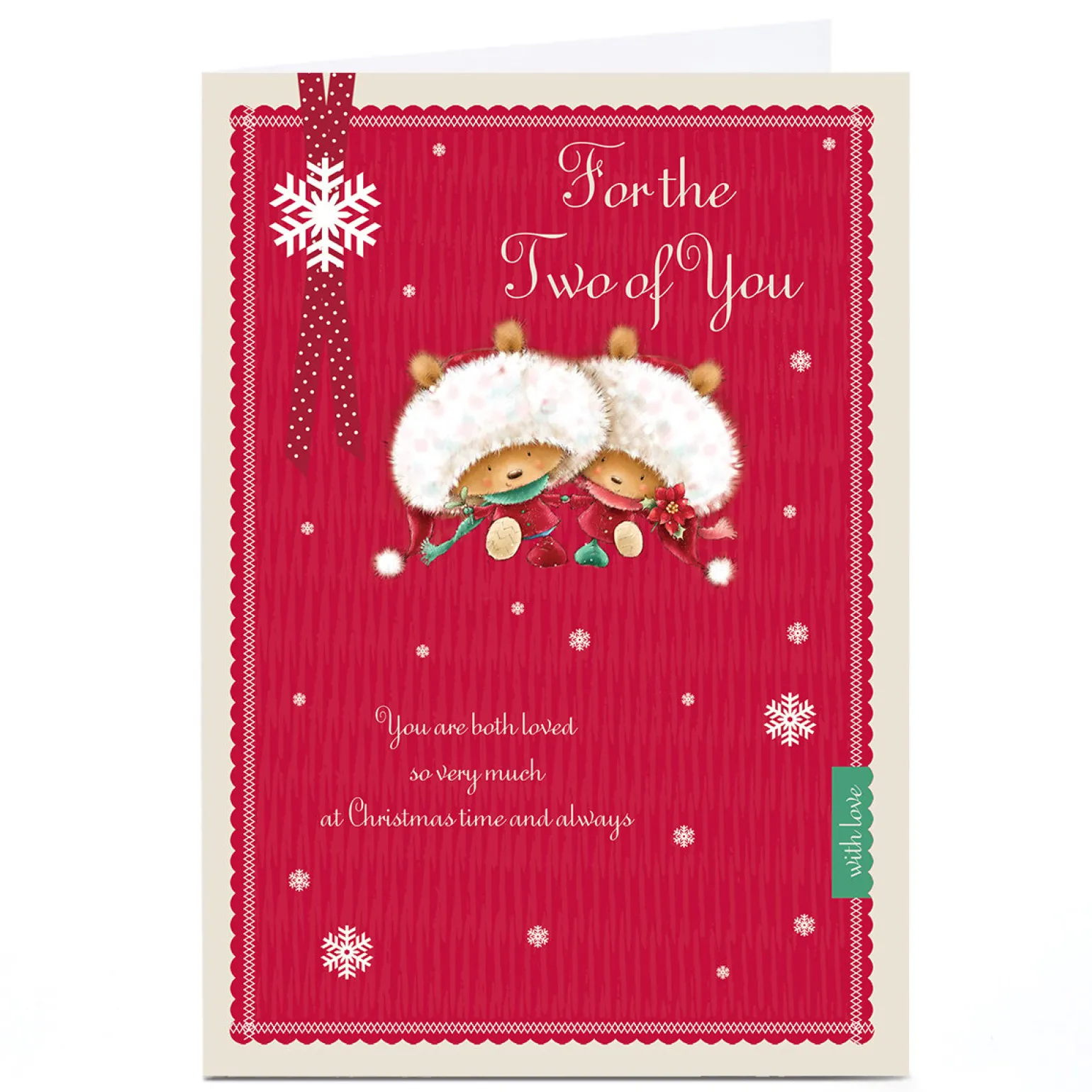 Personalised Christmas Card - Two of You