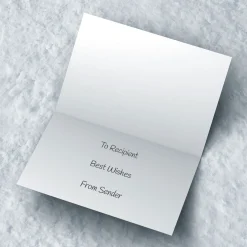 Personalised Christmas Card - Snowman Family- Great Grandchildren