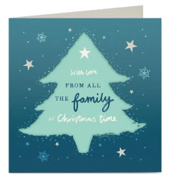Personalised Christmas Card - From The Family Xmas Tree