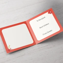 Personalised Christmas Card - Be Merry! Daughter and Son-In-Law