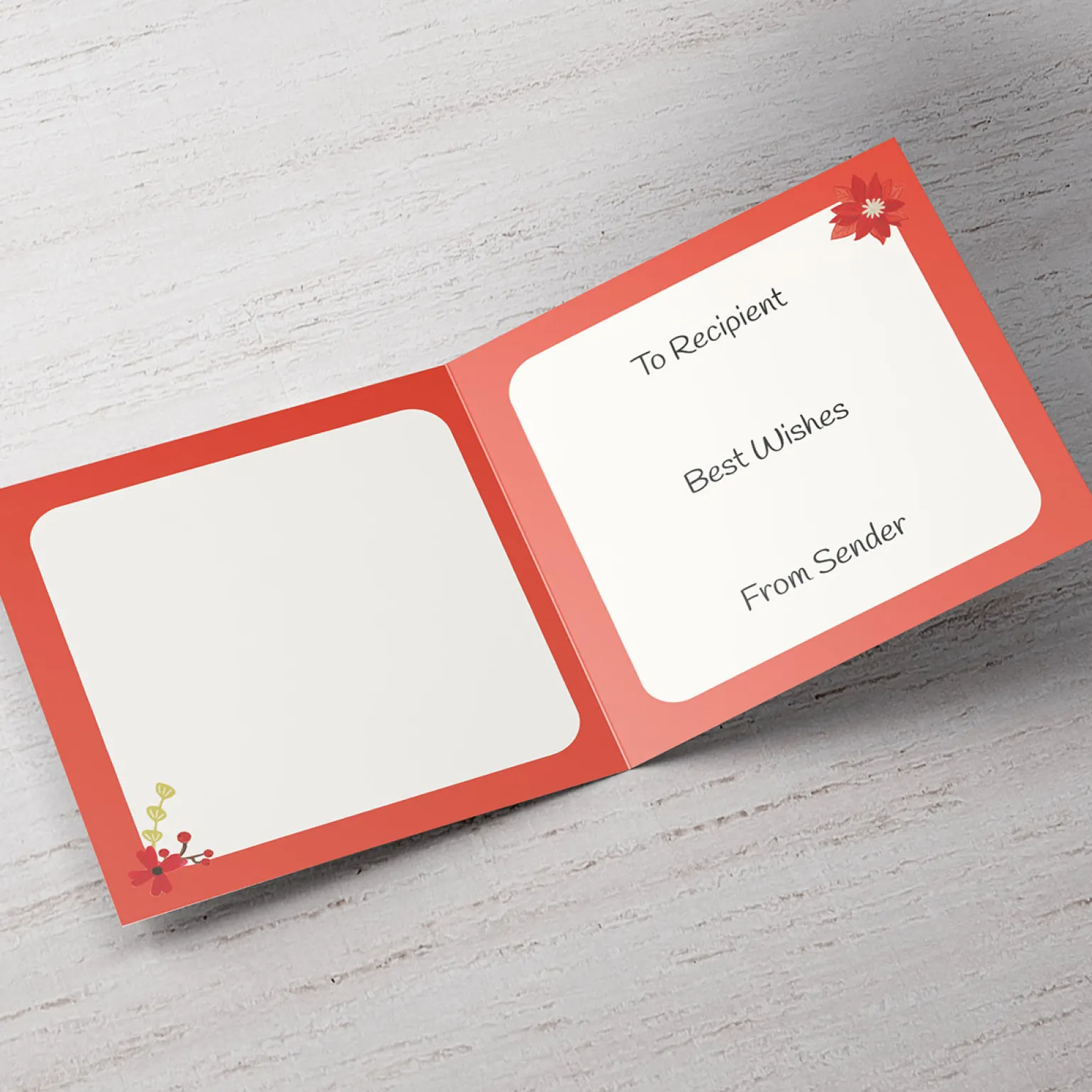 Personalised Christmas Card - Be Merry! Daughter and Son-In-Law