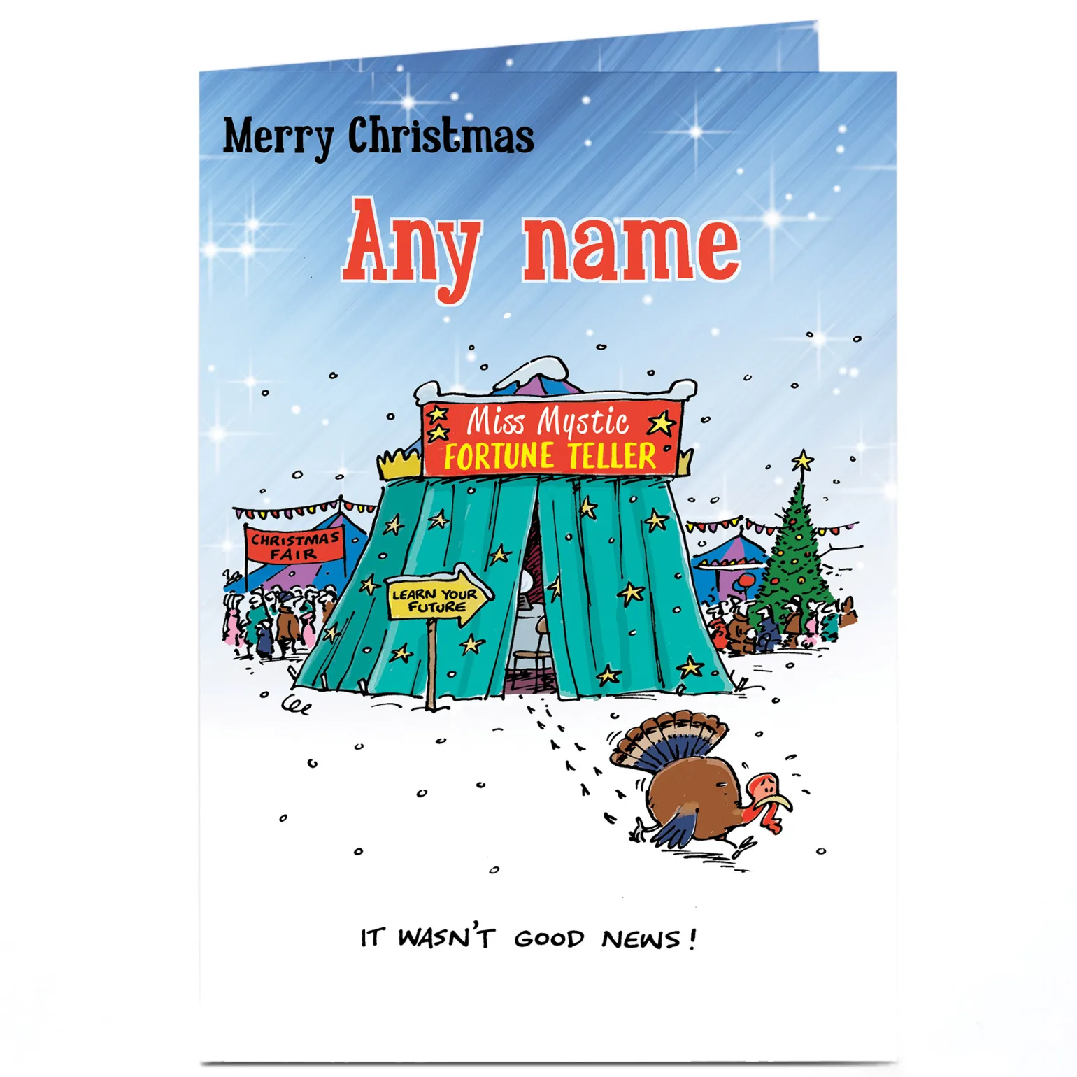 Personalised Christmas Card - Fortune Teller