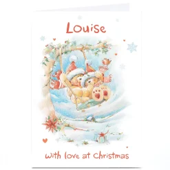 Personalised Christmas Card - Teddy Bears