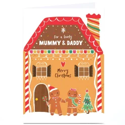 Personalised Christmas Card - For A Lovely Mummy & Daddy