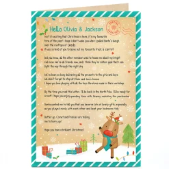 Personalised Christmas Letter From Rudolph